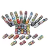LEAN TOYS 25 atpakaļvelkamu rotaļu automašīnu komplekts, dažādi transportlīdzekļi, krāsaini, berzes piedziņa, bez baterijām, bērniem no 3 gadiem