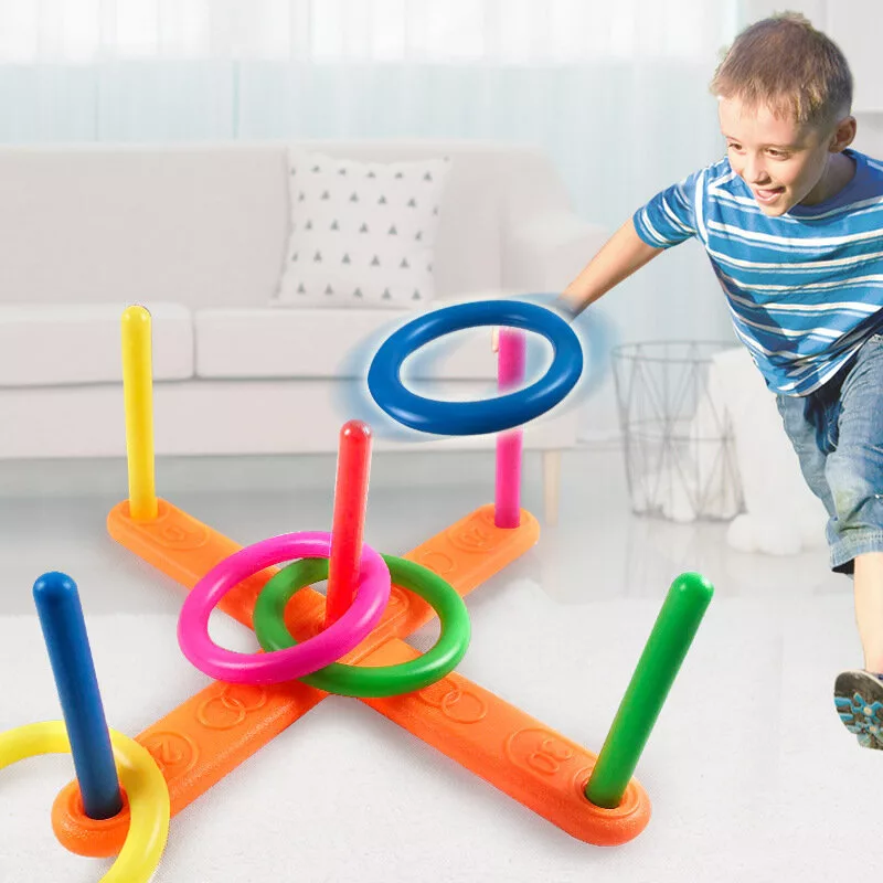 LEAN TOYS Prasmju spēle “Metiena gredzens mērķī” Krāsains
