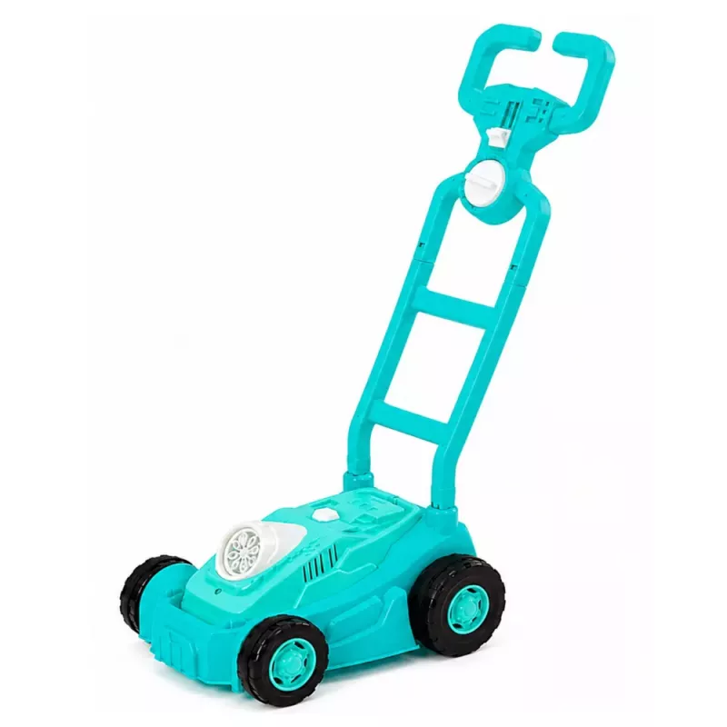 LEAN TOYS Bubble Machine Ride-on Lawn Mower ar Rokturi Zilā Krāsā