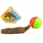 LEAN TOYS Bumba ar pūkainu seska asti interaktīva vannas rotaļlieta