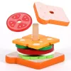 LEAN TOYS Sandwich Wooden 8 El Cards With Recipes 10 Pcs