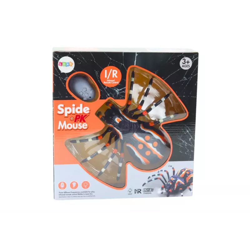 LEAN TOYS Remote Controlled Spider RC Infrared Water Steam Lights