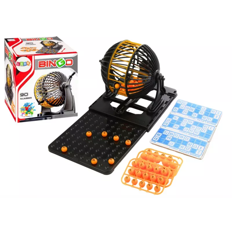 LEAN TOYS Ģimenes spēle Bingo Loto izlozes mašīna