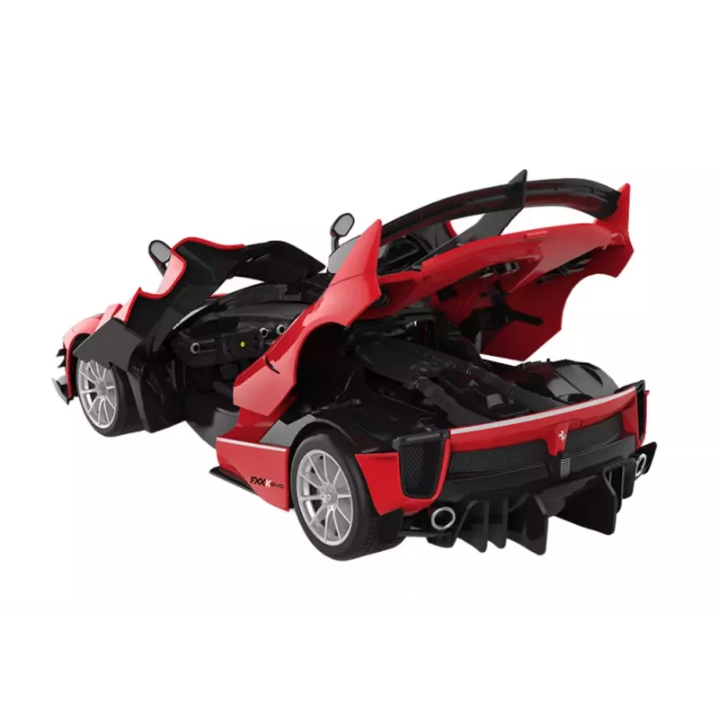 Būvbloķējumu auto RC Rastar 1:18 Ferrari FXXK EVO sarkans 88 gab.