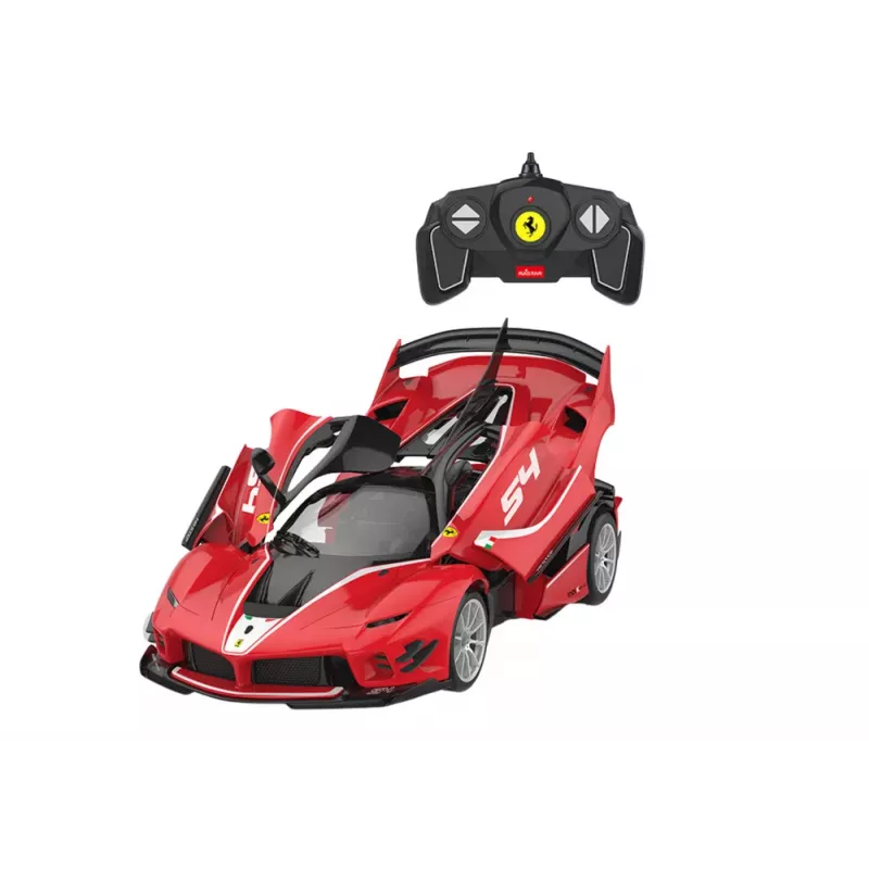 Būvbloķējumu auto RC Rastar 1:18 Ferrari FXXK EVO sarkans 88 gab.
