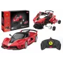 Būvbloķējumu auto RC Rastar 1:18 Ferrari FXXK EVO sarkans 88 gab.