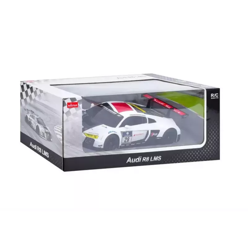 RASTAR Auto R/C 1:24 Ar tālvadību Sporta Audi R8 LMS Balts un Melns