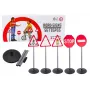 LEAN TOYS Izglītojošs ceļa zīmju brīdinājumu komplekts 5 gab. 70 cm