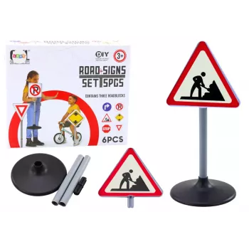 LEAN TOYS Lielā ceļa darbu brīdinājuma zīme 70 cm