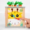 LEAN TOYS Koka izglītojošs kubs šķirotājs 5in1 Puzles kaste Bloki