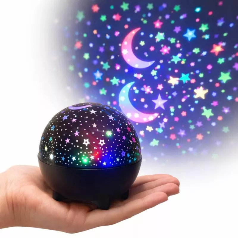 LEAN Star Projector Night Light Speaker 2in1 Black