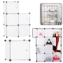 LEAN Modular Shoe Rack Accessories 5 Compartments Transparent