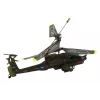 LEAN TOYS Apache Military Helicopter Remote Controlled RC Syma S109H Khaki