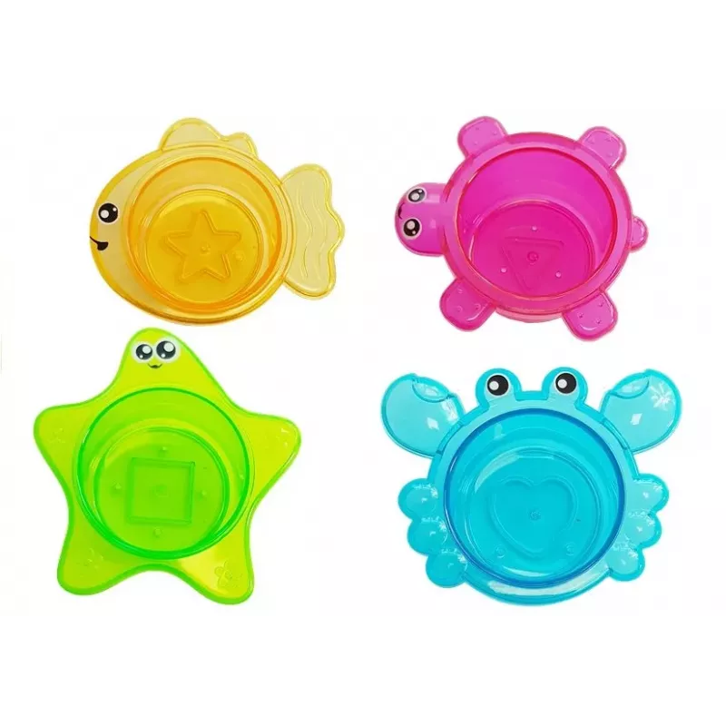 LEAN TOYS Bruņurupuču vannošanas komplekts Zvaigzne Plastmasas ūdenskritums