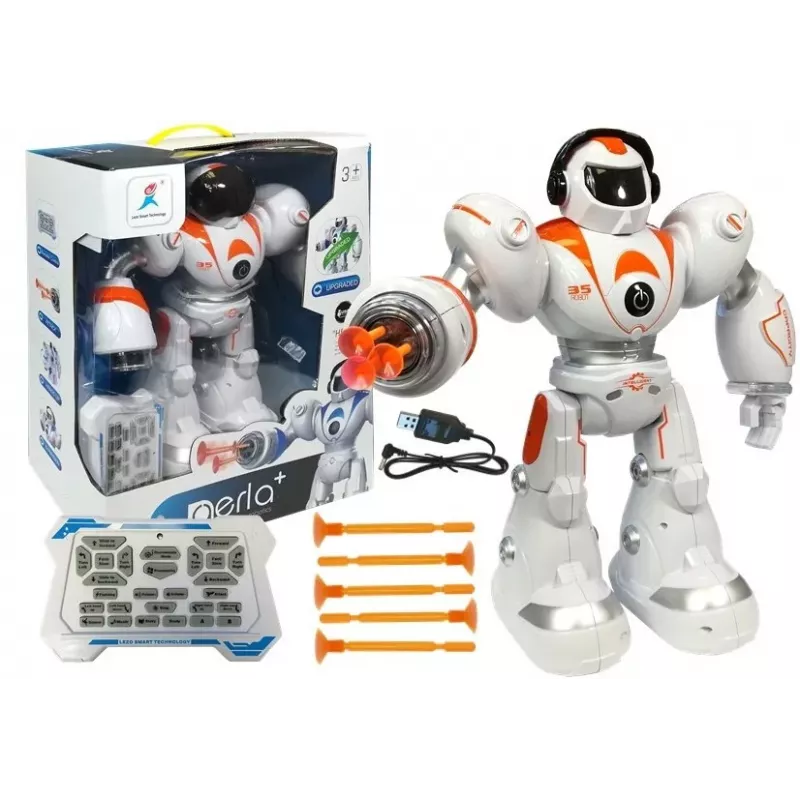 LEAN TOYS Remote Controlled Robot R/C Fires Bullets