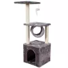 LEAN Cat Scratcher With House Tunnel Platform 30x30x107cm