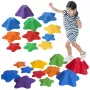 LEAN TOYS Sensory Path Stones 6 Krāsaini Akmeņi 3 Izmēri