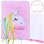 LEAN Plush Fur Notebook Lined With Unicorn Mane Colorful A5