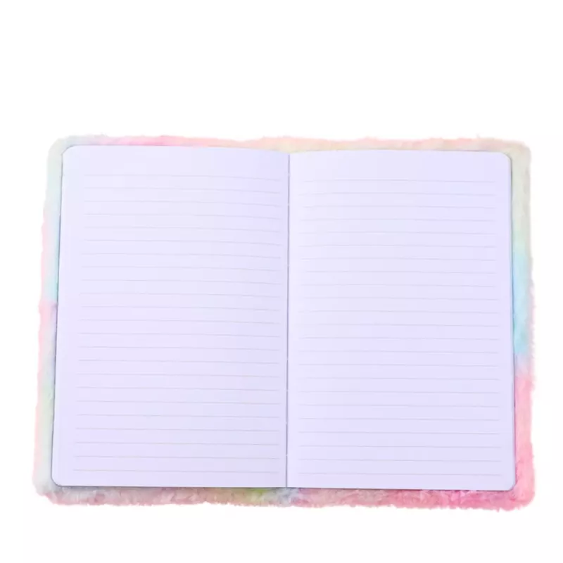 LEAN Plush Notebook Lined With Green Dinosaur 3D Colorful