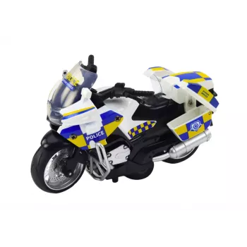 LEAN TOYS Policijas motocikls ar berzes piedziņu, bateriju darbināmām gaismām un skaņu