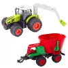 LEAN TOYS Lauksaimniecības traktors ar sējmašīnu un rotējošo greiferi, tālvadības 2.4G