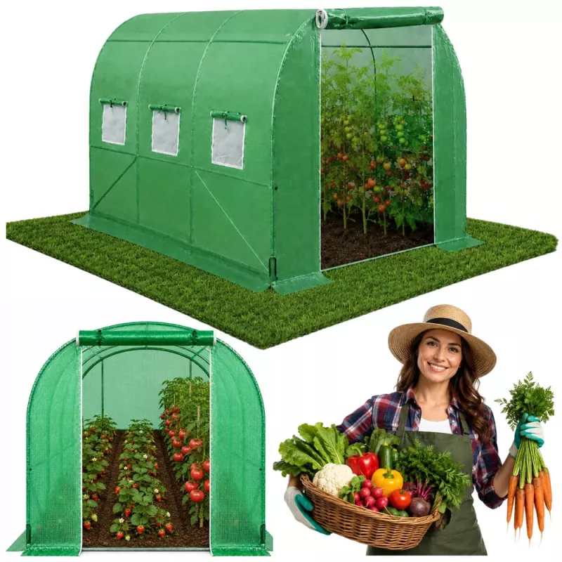 LEAN Green UV Tunnel for Vegetables with Windows 2x3 M 6M²