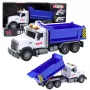 LEAN TOYS Pašizgāzējs ar kustīgu kasti, gaismām un skaņām, zils