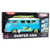 LEAN TOYS Car Surfer Van Bus ar sērfinga dēli, gaismām un skaņām, tirkīza