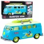 LEAN TOYS Car Surfer Van Bus ar sērfinga dēli, gaismām un skaņām, tirkīza