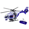 LEAN TOYS Policijas helikopters ar āķi, nestuvēm, gaismām un skaņām 1:12
