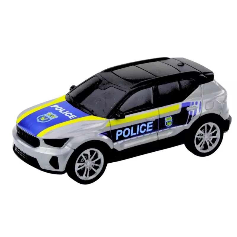 LEAN TOYS Policijas kravas auto helikopters automašīna Policijas auto gaismas skaņas komplekts
