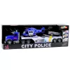 LEAN TOYS Policijas kravas auto helikopters automašīna Policijas auto gaismas skaņas komplekts