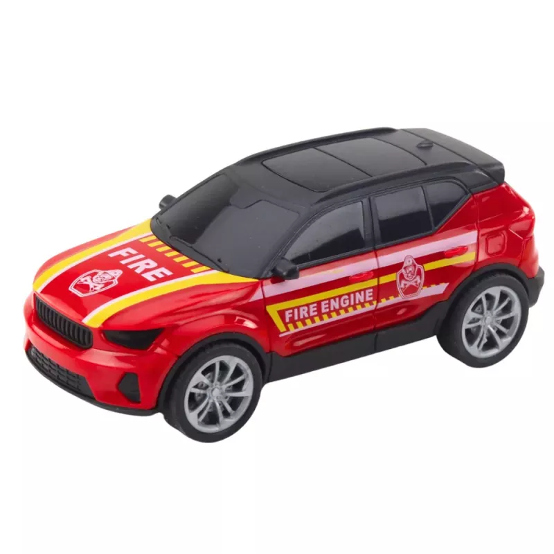 LEAN TOYS Fire Rescue Playset: Helikopters, Ugunsdzēsēju mašīna, Ugunsdzēsēju depo ar gaismām un skaņām