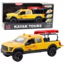 LEAN TOYS Bezceļu Transportlīdzeklis Kanoe Pārvadāšanai Gaismas Skaņas Dzeltens