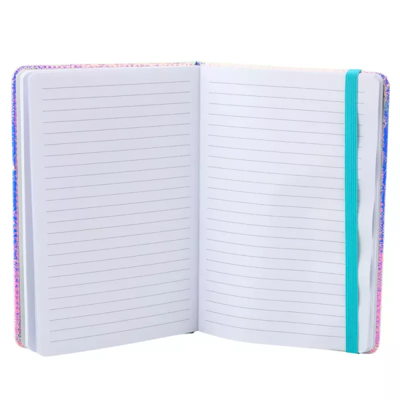 LEAN Notebook Lined Shell With Confetti Holographic A5 70 Sheets