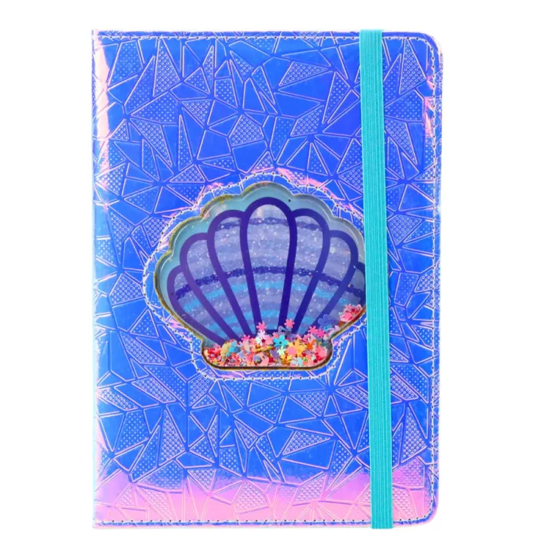 LEAN Notebook Lined Shell With Confetti Holographic A5 70 Sheets