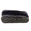 LEAN School Office Pencil Case, Two-Compartment, Golden Hearts, Black, 23.5x10 cm