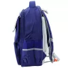LEAN School Backpack Patches With Dinosaurs Chest Strap Navy Blue 39x27x15cm