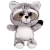 LEAN TOYS Plush Toy Raccoon Cuddly Toy Big Eyes 22cm