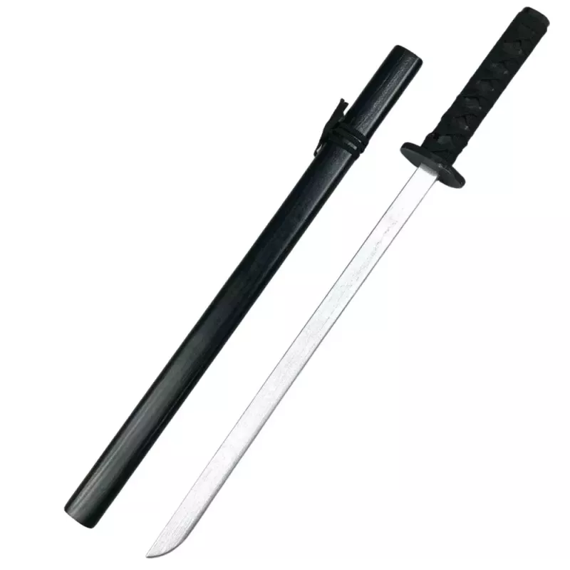 LEAN TOYS Koka Katana Zobens Spēlei Treniņam Melns 70cm