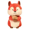 LEAN TOYS Plush Mascot Cuddly Toy Squirrel with Nut 25cm