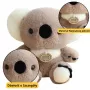 LEAN TOYS Plush Mascot Cuddly Toy Koala Bear Gray 23cm