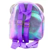 LEAN Bērnu mugursoma ar secīgiem rotājumiem un peļu ausīm, violeta, 22cm, 3L