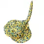 LEAN TOYS Plush Stingray Mascot Cuddly Toy Yellow Dotted 50cm