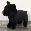 LEAN TOYS Plush Mascot Cuddly Toy Small Dog Black 19cm