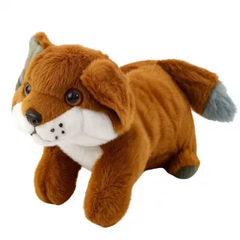 LEAN TOYS Plush Cuddly Toy Brown Fox 28cm