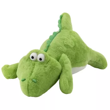 LEAN TOYS Plush Toy Crocodile Cuddly Toy Light Green 42cm