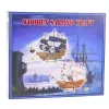 LEAN TOYS Kolekcionējams modelis Dekoratīvs pirātu burukuģis Melns 33x29cm
