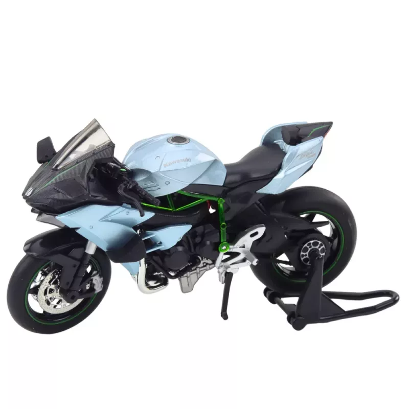 LEAN TOYS Sporta motocikls metāls gaismas skaņas sudrabs 1:12