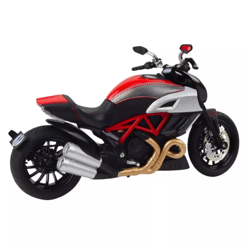 LEAN TOYS Sporta motocikls metāls gaismas skaņas zelts sarkans elementi 1:12